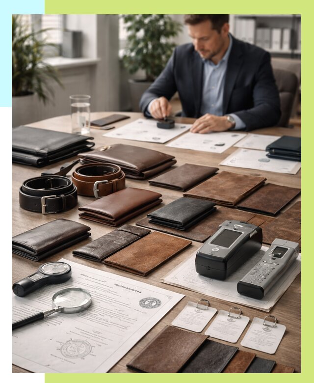 Сертификация кожаных изделий в Лесне от 12474 р. | Алешин-Лсн