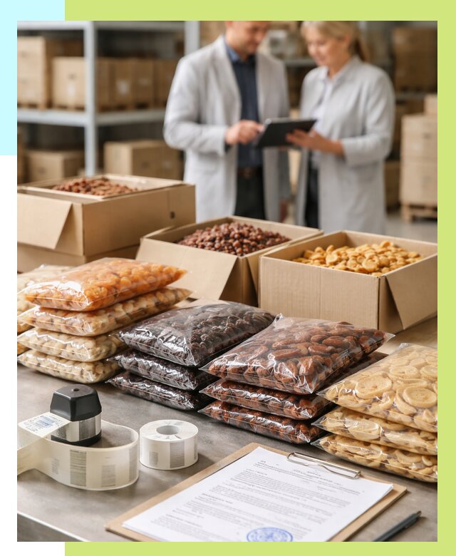 Сертификация сухофруктов в Лесне от 12474 р. | Алешин-Лсн под ключ