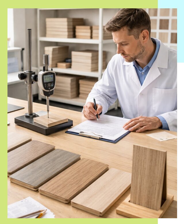 Сертификация ламината с испытаниями и оформлением документов в Лесне