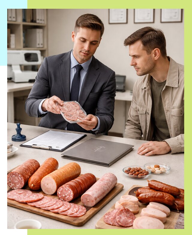 Сертификация колбасных изделий в Лесне от 7796 р. | Алешин-Лсн