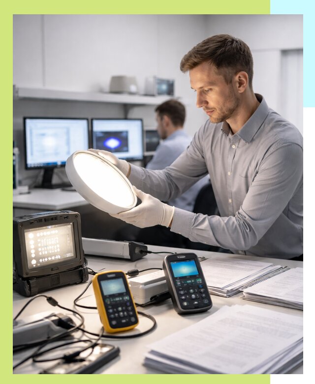 Сертификация светильников в Лесне: испытания и оформление