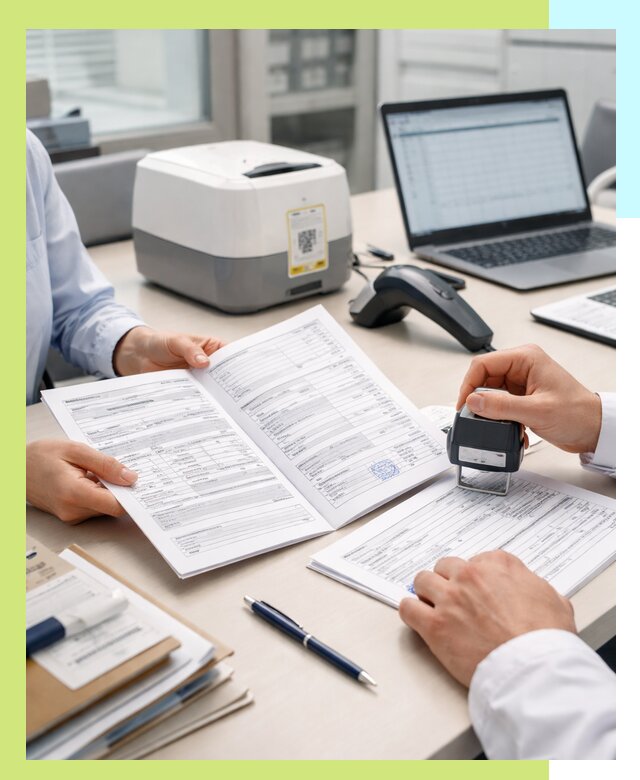 Оформление паспорта на товар и сопроводительных документов в Лесне