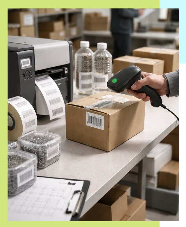 Штрихкодирование продукции и маркировка для продажи в Лесне