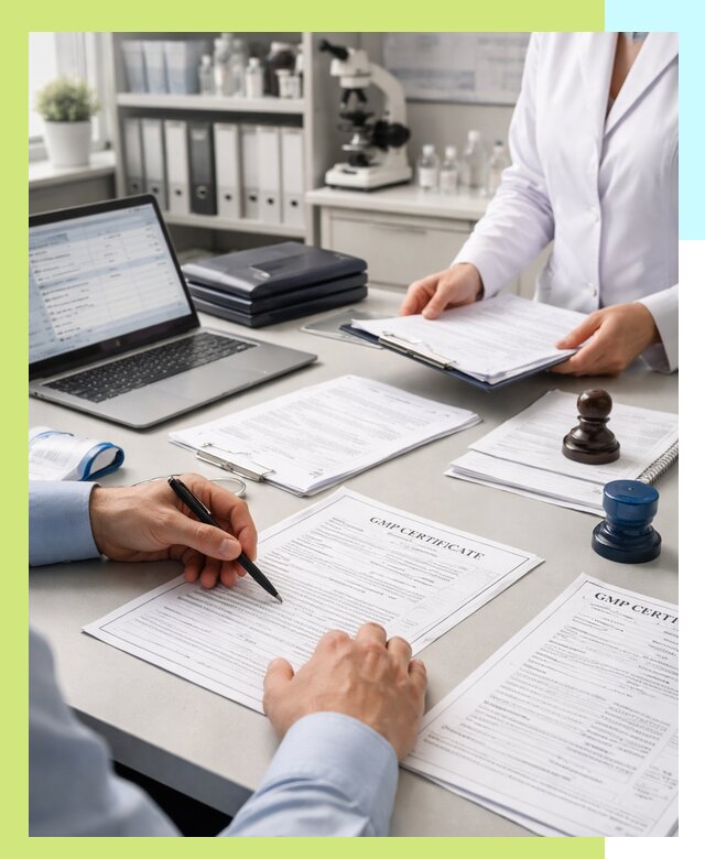 Оформление сертификата GMP в Лесне для фармпроизводства