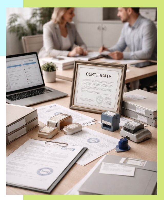 Сертификация компании в Лесне от 46778 р. | Алешин-Лсн — заказ